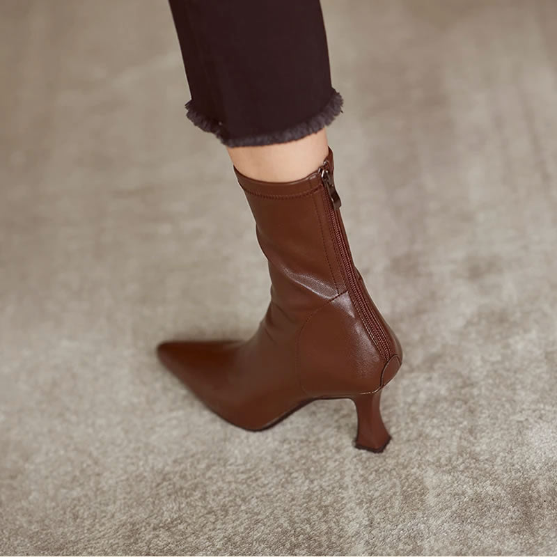 Stiletto Yarım Çizmeler