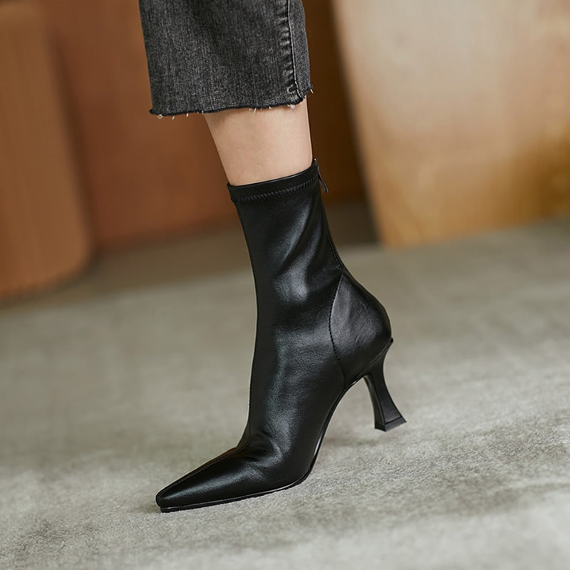 Stiletto Yarım Çizmeler