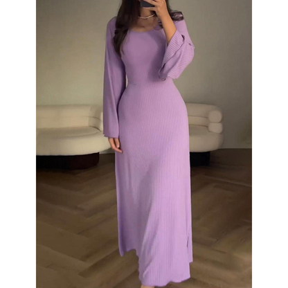PREMİUM Sonbahar Zarif Vintage Maxi Abiyeler