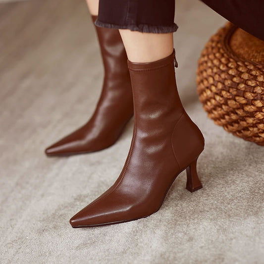 Stiletto Yarım Çizmeler