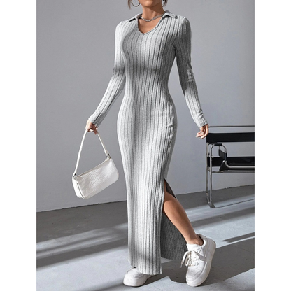 Sonbahar/Kış Slim-Fit Örme Elbiseler