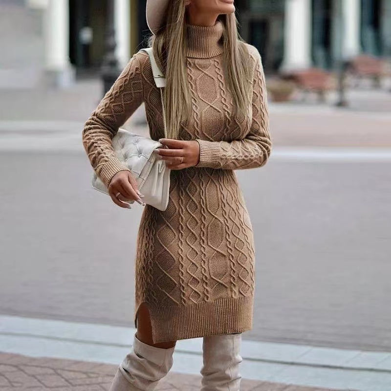 İngiliz Örme Wrap Elbiseler