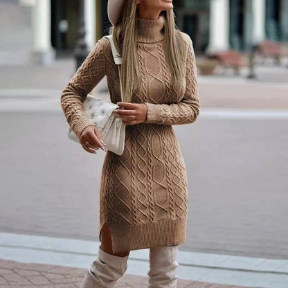 İngiliz Örme Wrap Elbiseler