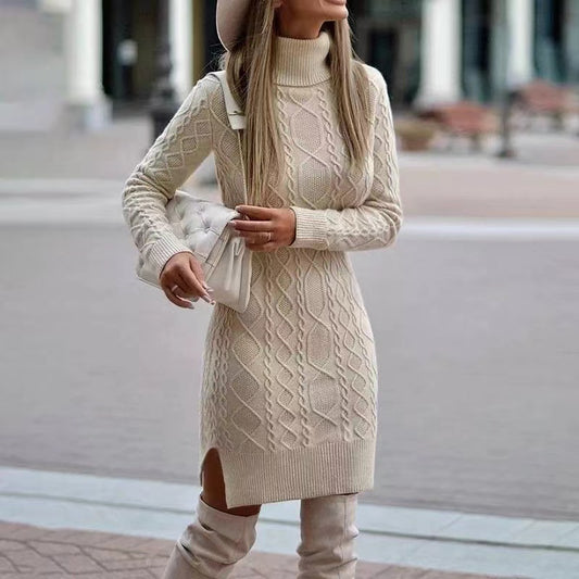 İngiliz Örme Wrap Elbiseler