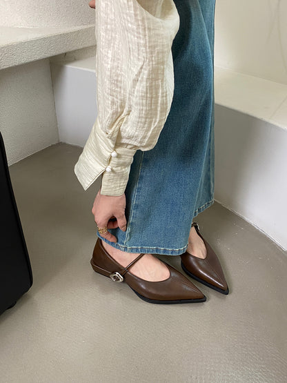 Zarif Sivri Burun Loafer'lar