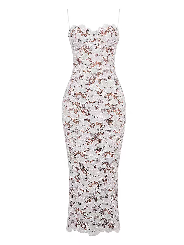 Beyaz Elegance Elbise