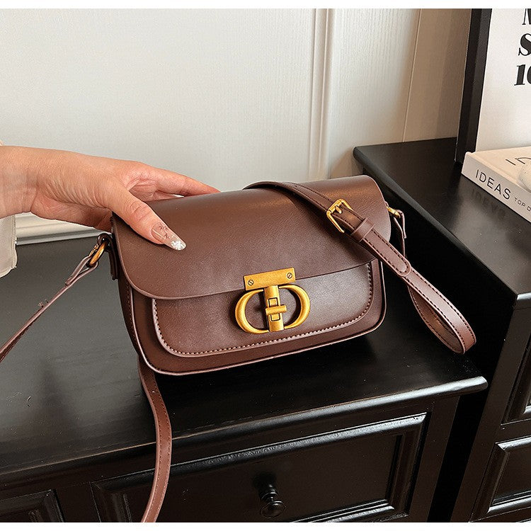 Mektup Kilit Crossbody Çanta