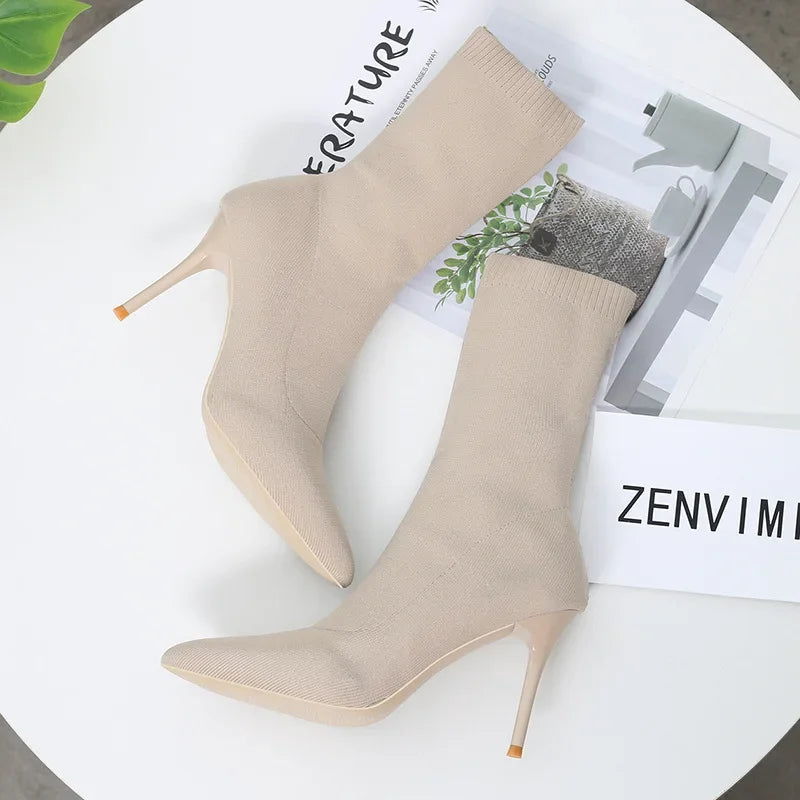 Elegant Topuklu Çizmeler